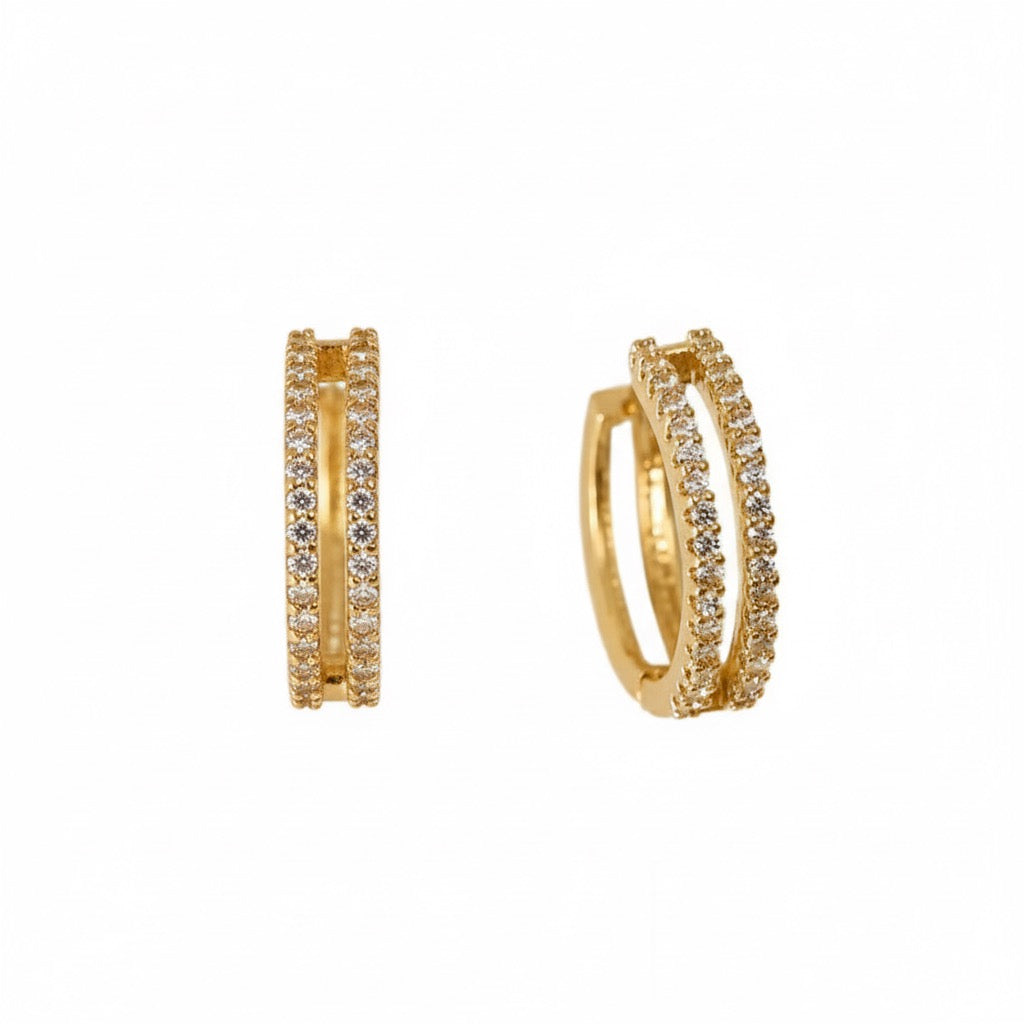 Valérie Double Line Earrings