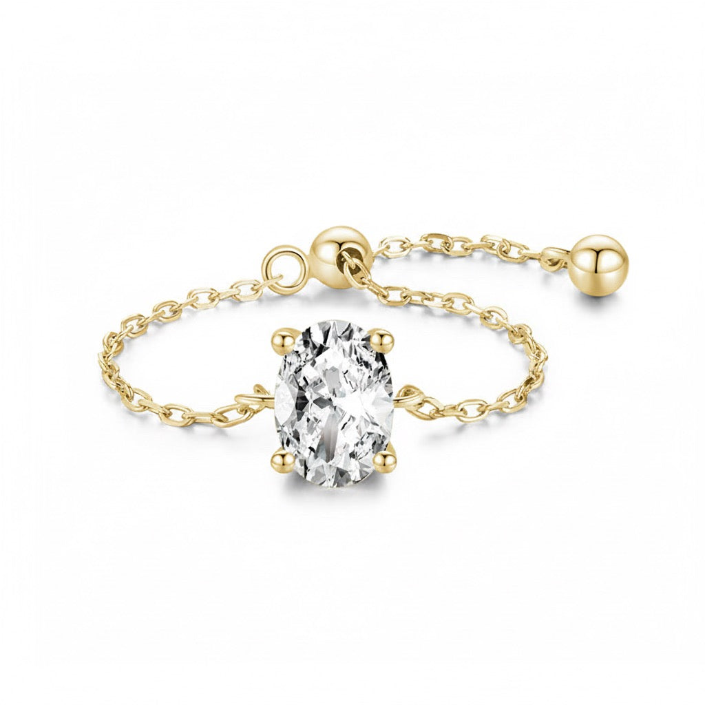 Clara Oval Adjustable Ring