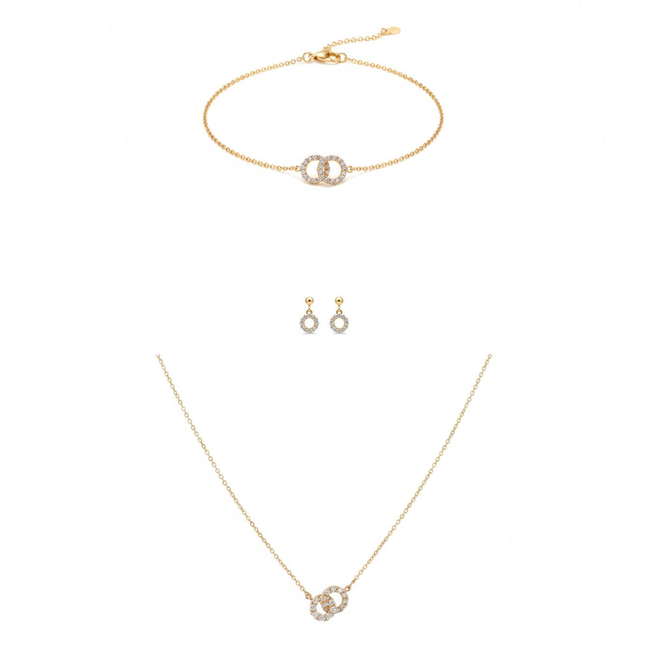 Set Lian Necklace, Bracelet & Earrings